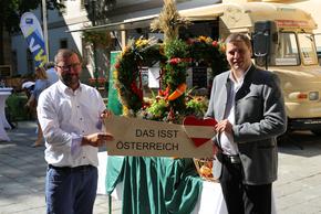 Jungbauernbundesobmann Franz Xaver Broidl, Bauernbunddirektor Norbert Walter Fotocredits: Österreichische Jungbauernschaft